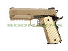WE Desert Warrior 4.3 OPS Full Metal Pistol -Tan with Marking